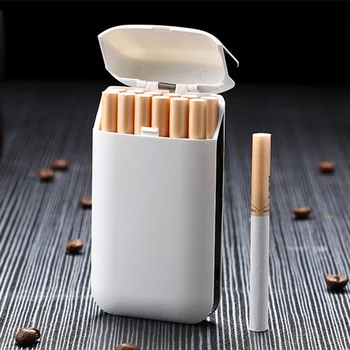

New Black And White Metal Creative Automatic Cigarette Case (Without Cigarette Lighter) Portable Cigarette Case,Cigarette Holder