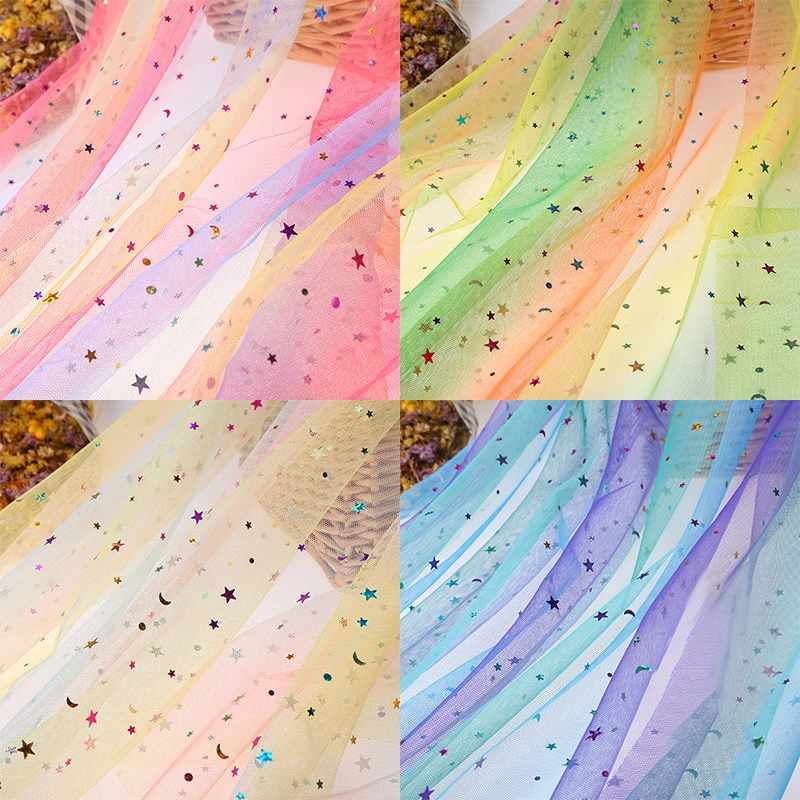100X155 CM Regenbogen Stern Mond & Liebe Glitzer Pailletten Stoff Kulissen DIY für Baby Dusche Hochzeit Meerjungfrau Party Tischdecke Dekor