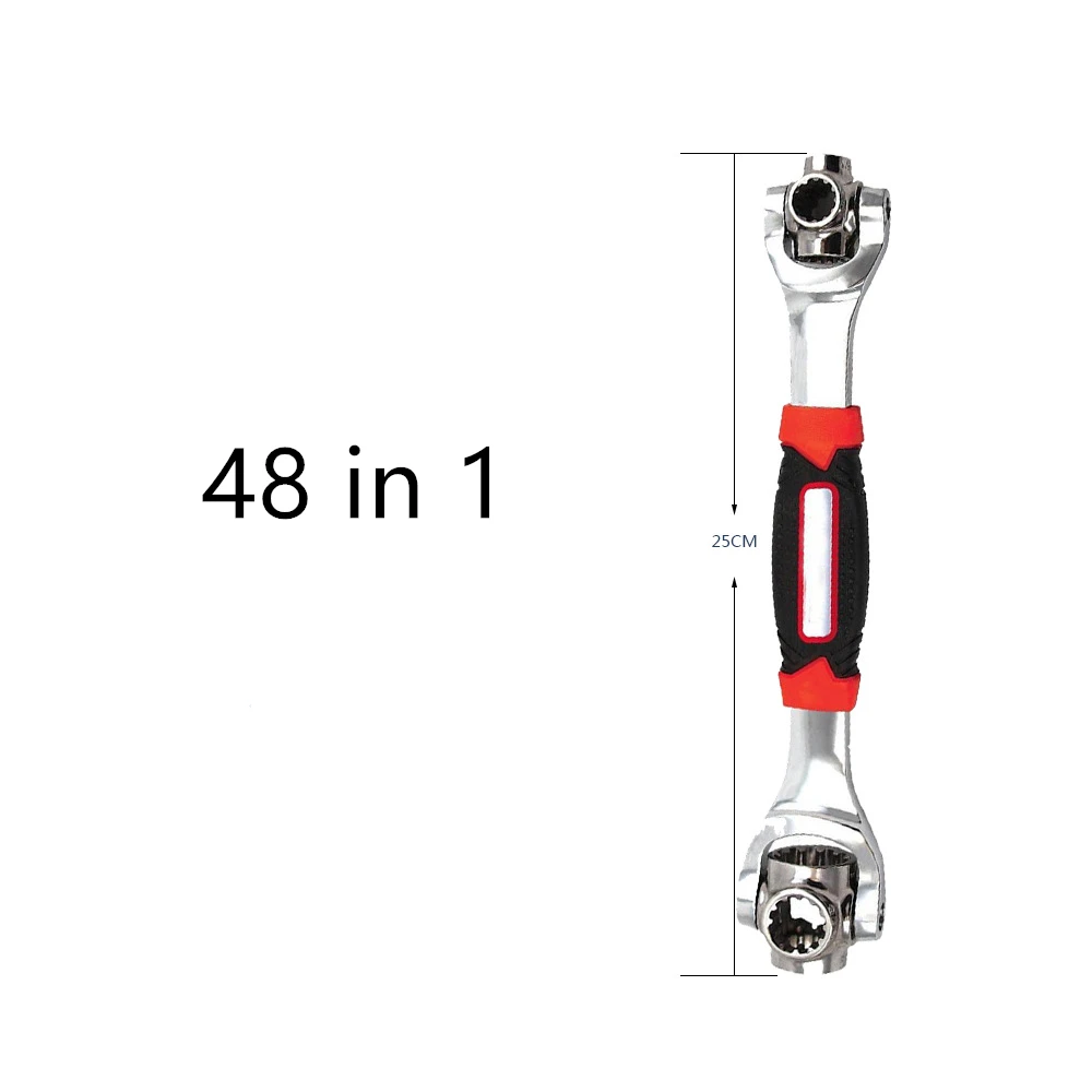Универсальный динамометрический ключ 48 в 1, многофункциональные ключи, шлицевые болты, гаечный ключ с вращением на 360 градусов, многофункциональный гаечный ключ