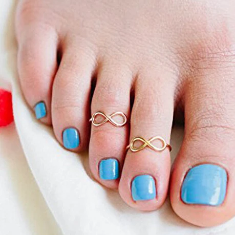 Fashion Women Simple Retro Infinity Design Adjustable Toe Ring Foot Jewelry PVCA Fashion Women Simple Retro Infinity Design Adjustable Toe Ring Foot Jewelry PVCA