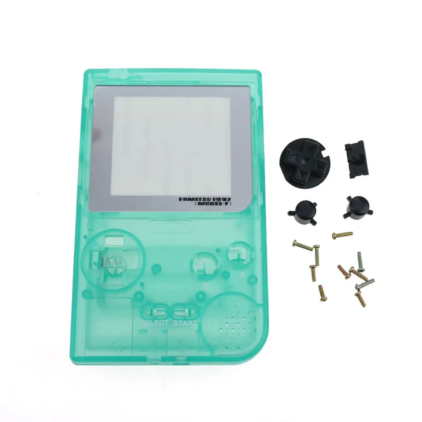 H Luminous green Cltgxdd полный Чехол Крышка для корпуса оболочка для Gameboy Карманная игровая консоль для GBP игровой машины корпус с кнопками комплект - Цвет: H Luminous green