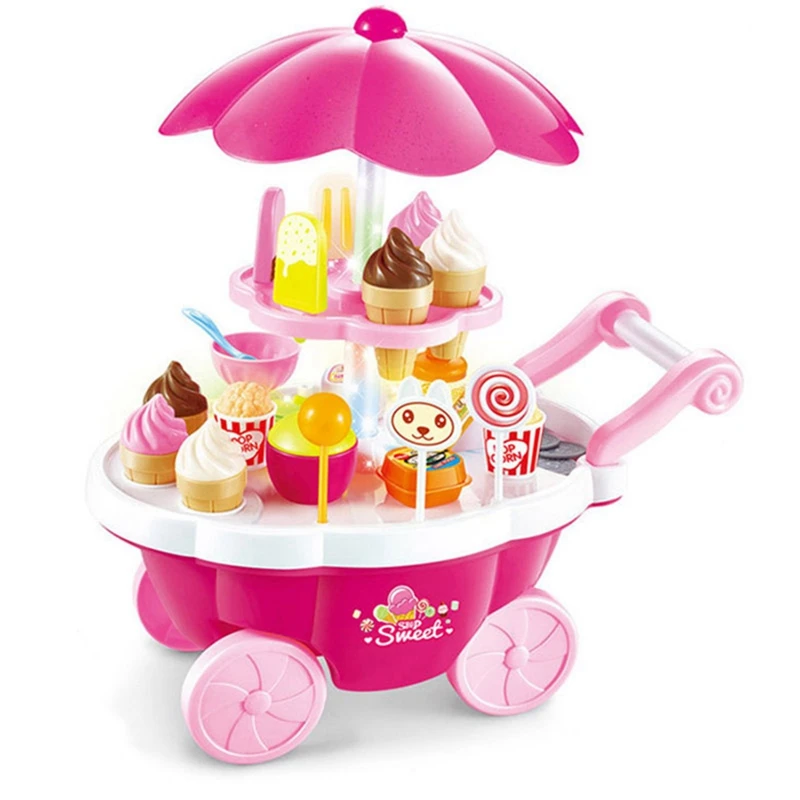 С музыкой моделирование мороженое игрушка автомобиль тележка раннее