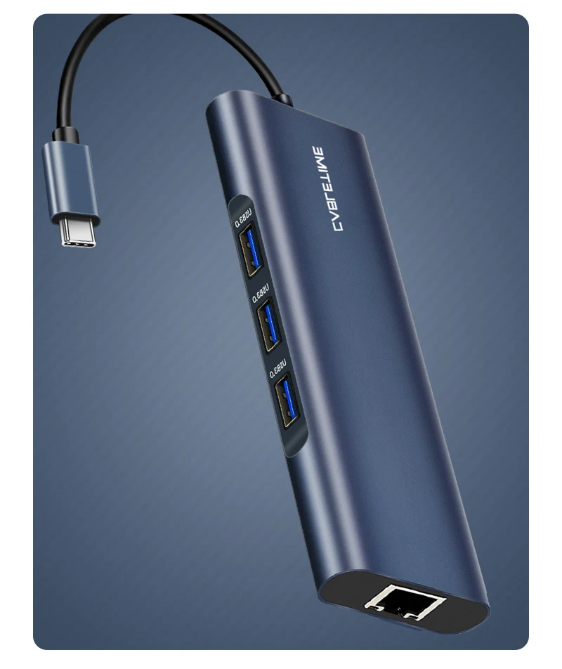 Кабель usb-хаб HDMI USB 3,0 VGA type-c концентратор кардридер RJ45 USB C адаптер передачи данных для Matebook PD зарядки C259