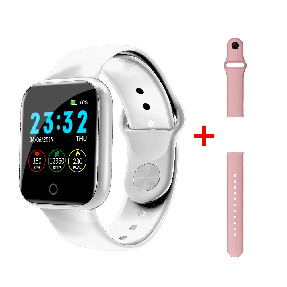 white add pink LEMADO Смарт-часы для мужчин и женщин PK B57 для Apple Watch Android IOS - Цвет: white add pink