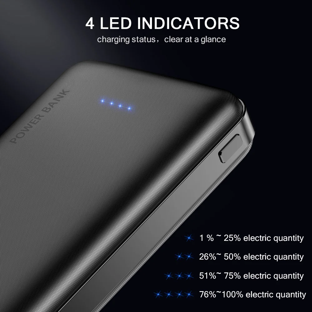 FLOVEME-Power-Bank-10000mAh-Portable-Charger-For-Samsung-Xiaomi-mi-Mobile-External-Battery-Powerbank-10000-mAh