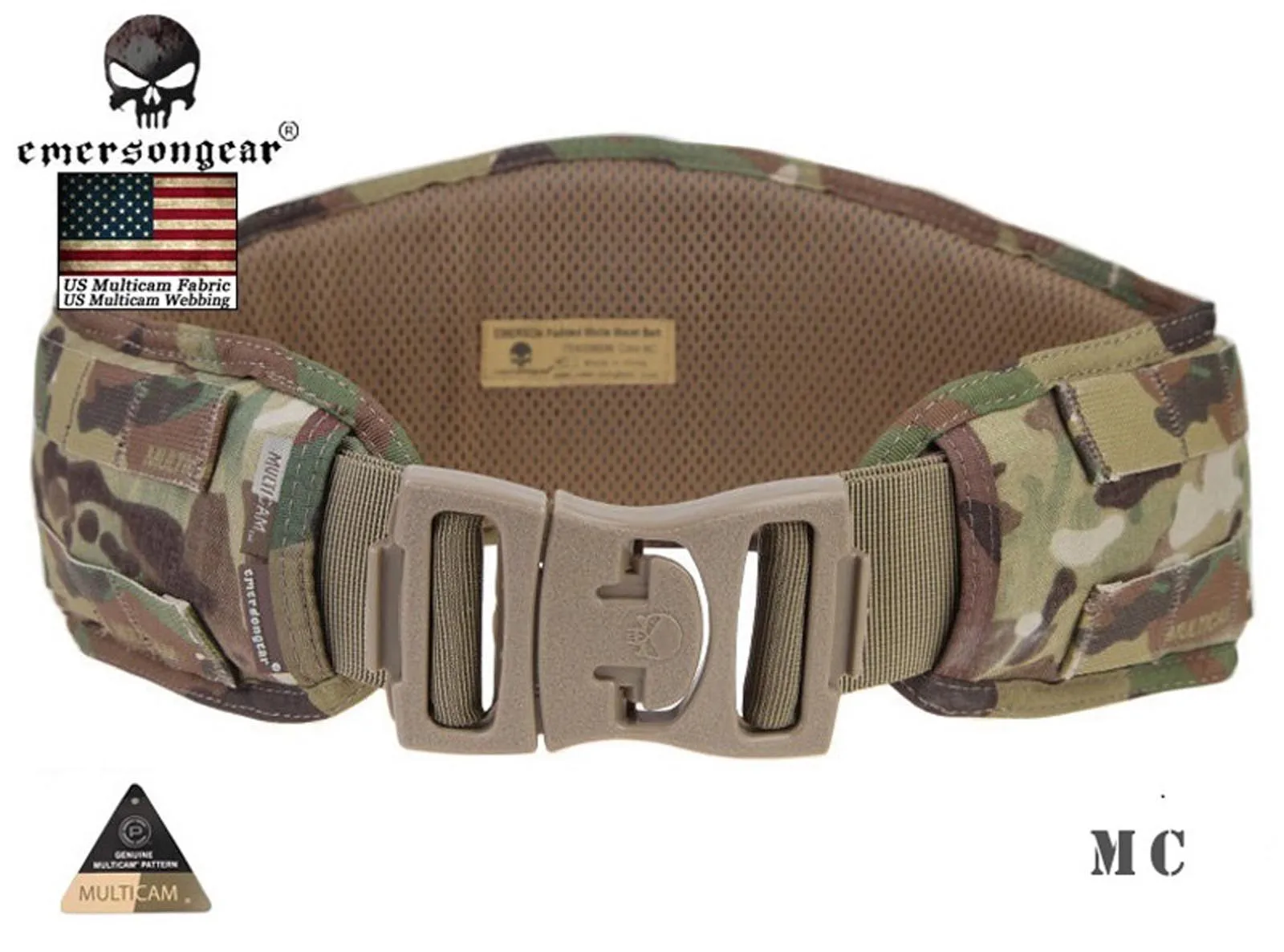 

EmersonGear Padded Molle Waist Belt Airsoft Combat Waist Belt Multicam EM9086