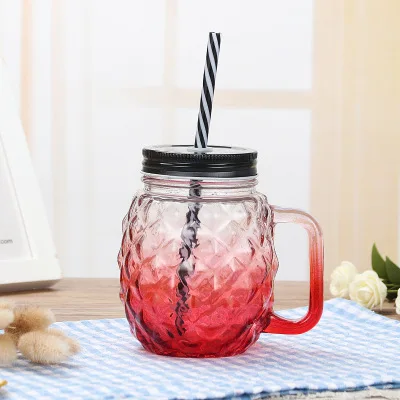 14 BPA-free 24 варианта Mason банка кружки чашка для молока и чая Классическая Изолированная высокая бутылка для воды металлическая крышка с смузи-Размер соломинки - Цвет: 14