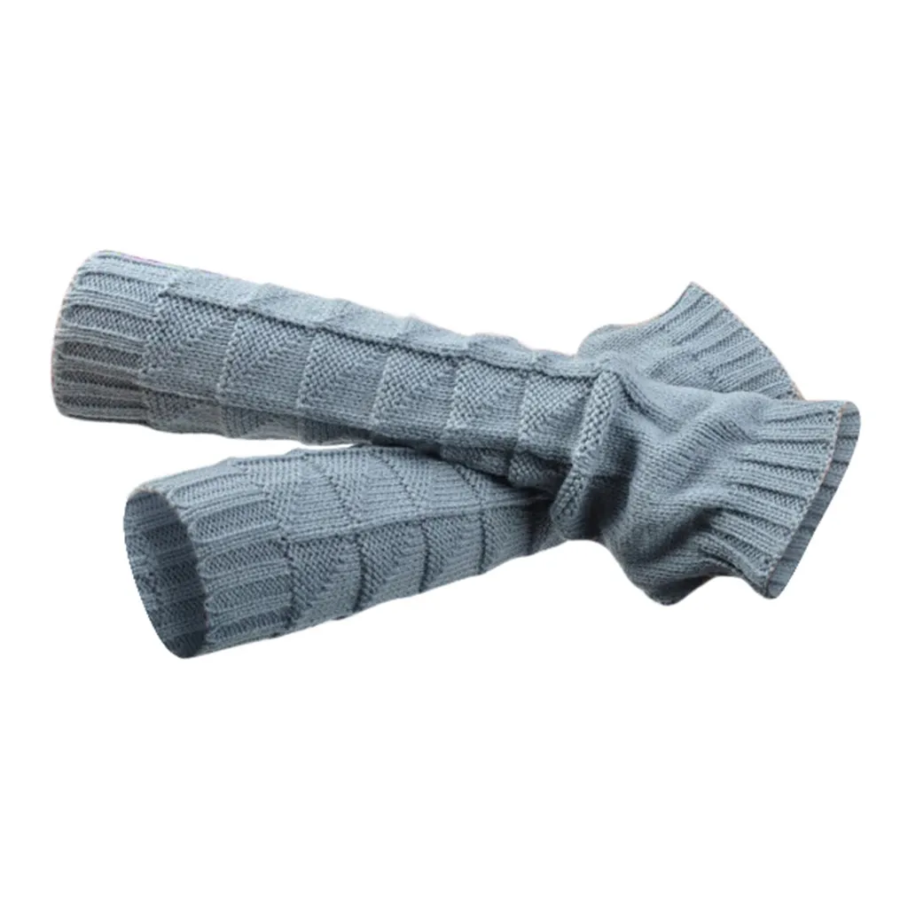Winter Gloves Women Winter Warm Fingerless Gloves Crochet Thumbhole Knit Wrist Mittens Варежки Перчатки Без Пальцев Dropship#43