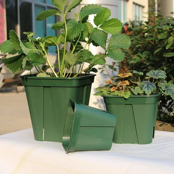 

BEAU-5Pcs Root-Controlling Pots, Breathable and Not Rotten Roots, Planting Pots, Green Planting Season Plastic Flower Pots