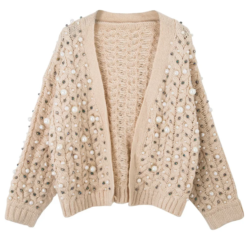 2020 Autumn Winter Warm Knitted Cardigan Coat Hand