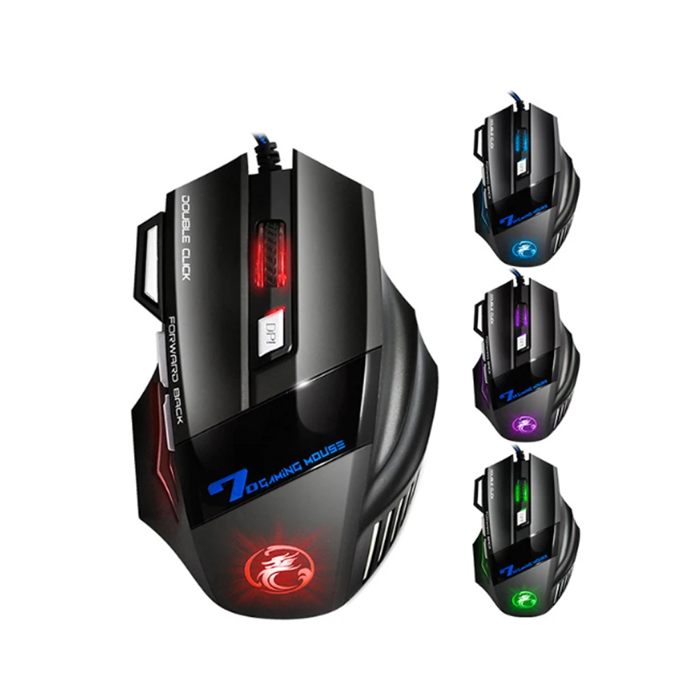 X7 игровой Мышь 7 ключ красочный RGB дыхание светильник игровая есть курица