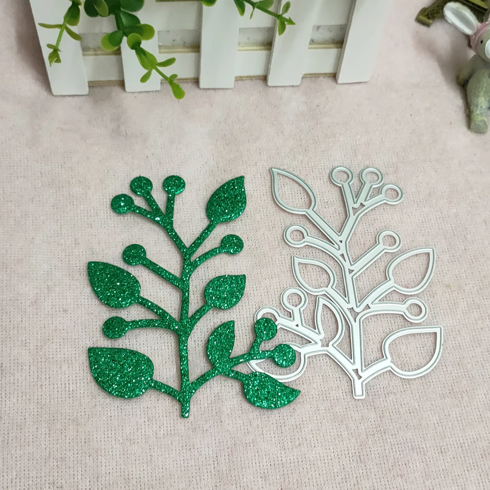 나뭇 가지 죽을 잘라 편지 금속 절단 죽을 스텐실 Scrapbooking 새로운 크리스마스 공예 스탬프와 죽을 엠보싱