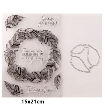 

Big Wreath Stamps and Dies Set New Arrivals 2020 Metal Cutting Dies Scrapbooking Craft Dies Cuts DIY Stencils DIY