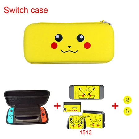 3 Чехол Pokemo Skin NAND Switch EVA, Портативная сумка для хранения+ наклейка, консольный чехол для Nintendo doswitch, игровые аксессуары-пикачус - Цвет: 3