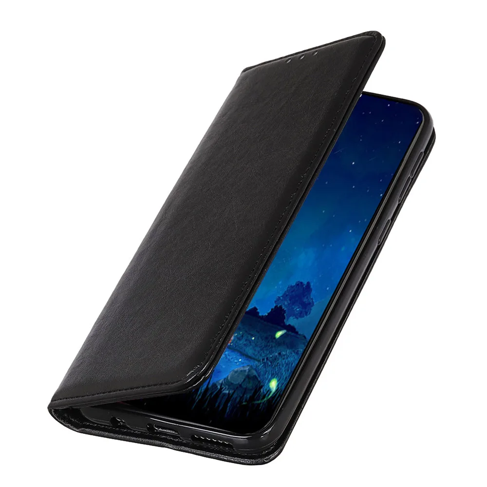 For LG W10 Crazy Horse Pattern PU Leather Magnetic Wallet Case with Card Slots Anti-Scratch Shockproof Coque Fundas Simple Style | Мобильные