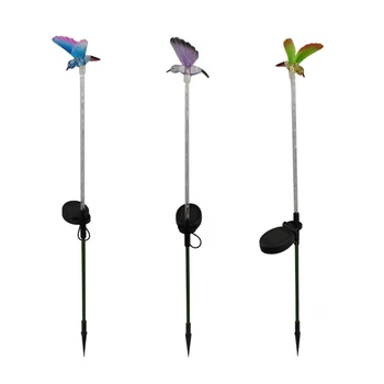 

Optic Fiber Outdoor Ground Path Decor Lamp LED Bird Solar Lawn Light LED Spot Light Garden Path Landscape Lights