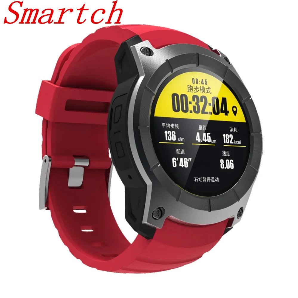 Smartch, профессиональные спортивные часы S958, gps, умные часы, пульсометр, барометр, 1,3 дюймов, цветной дисплей, sim-карта, для Android, IOS