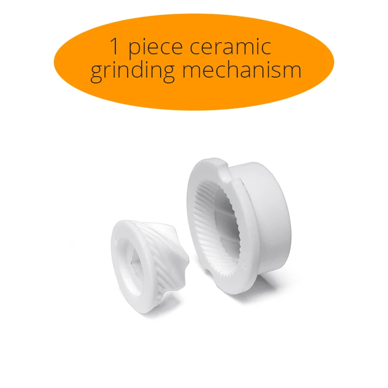 Ceramic Grinder X 1 Мельница для соли и перца, деревянные мельницы для перца с сильной регулируемой Керамической мельницей с запасным керамическим ротором-кухонные аксессуары - Цвет: Ceramic Grinder X 1