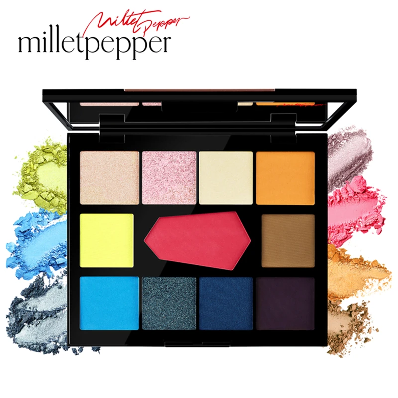 Milletpepper EDM 11 цветов Палитра теней для век