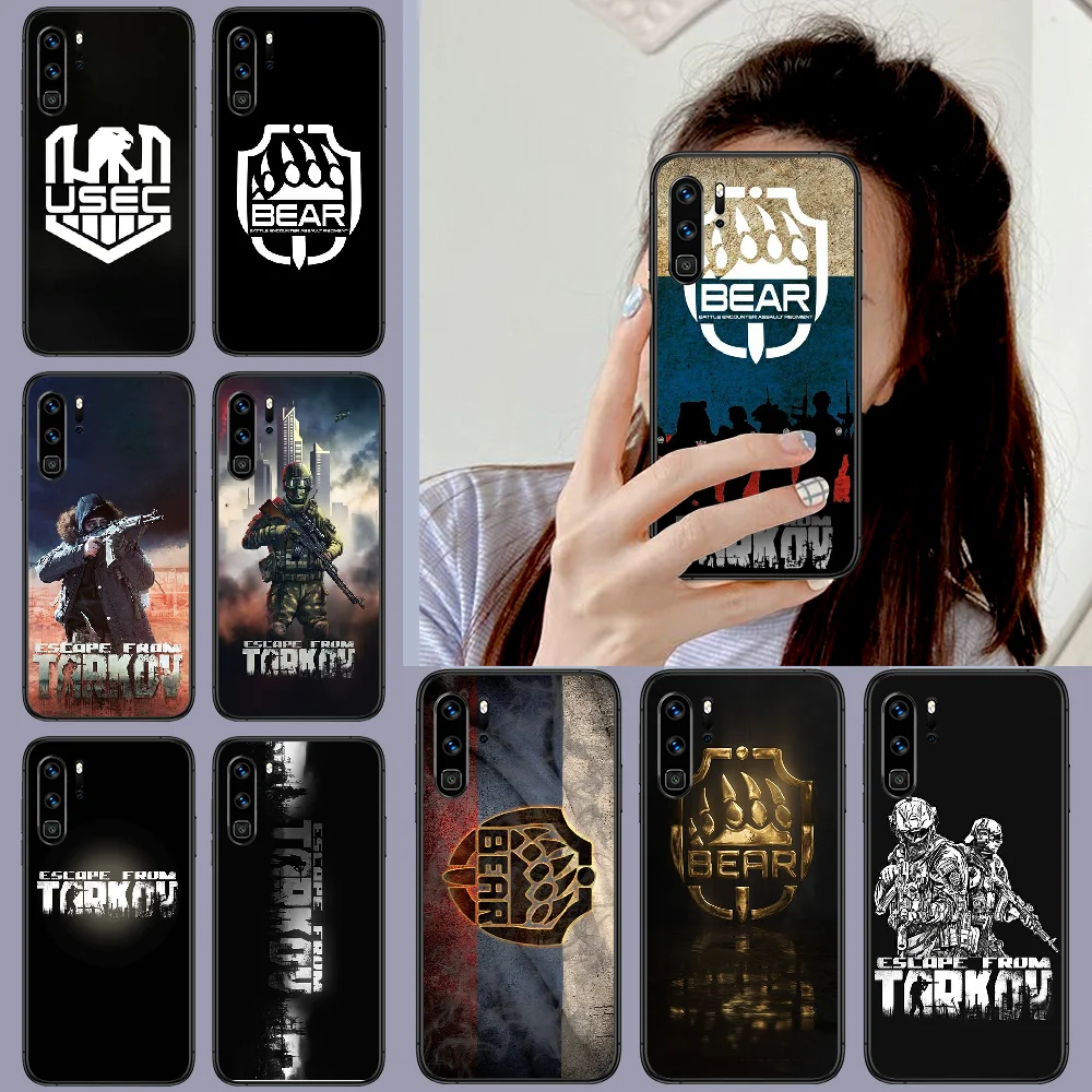Игра побег из Tarkov чехол для телефона Huawei P Mate 10 20 30 40 Pro Lite Смарт 2019 2021 черный Hoesjes