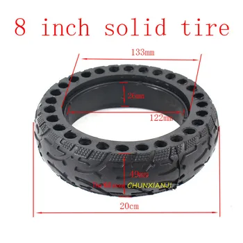 

High quality 8-inch honeycomb solid tire 8"tubeless tyre fit Electric Self Balancing Hoverboard Scooter