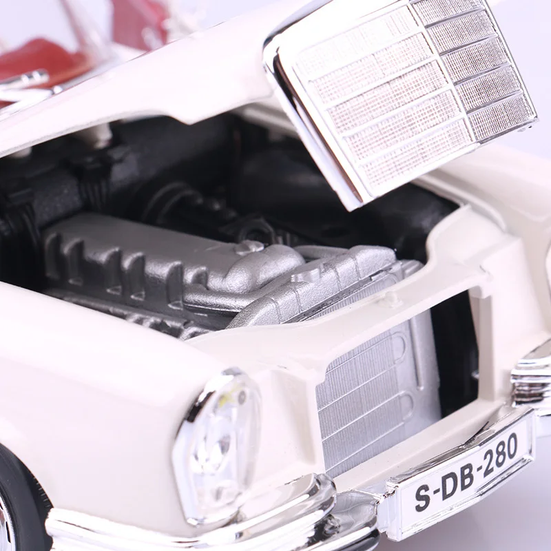 1:18 1967 280SE классический литой под давлением Сплав Классический Автомобиль Моделирование Винтажная Коллекция металлический автомобиль игрушки Коллекционная дорожное искусство