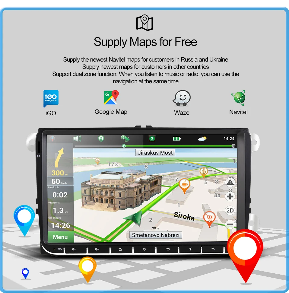 " супер надежный автомобильный DVD радио плеер для polo tiguan skoda автомобильный dvd PX6 Android 9,0