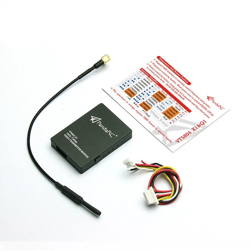 

Hot 1Set Fixed-wing VT5804 Q1 X1 800MW 5.8G Panda Image Transmission Model Airplane Spare Parts for Racing Quadcopter Drone