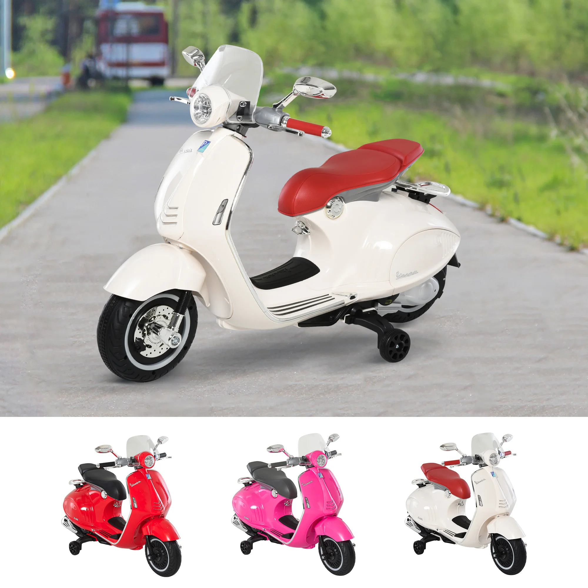 Homcom - HOMCOM Moto scooter électrique pour enfants 6 V env. 3 Km