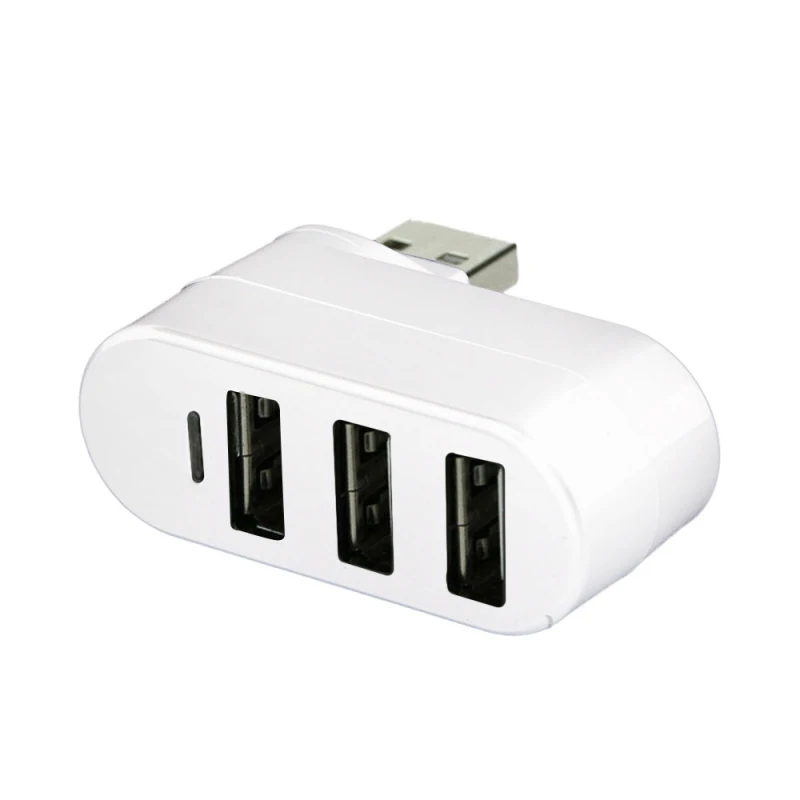 Мини разветвитель с 3 портами USB 2 0 вращающийся адаптер концентратор без драйвера
