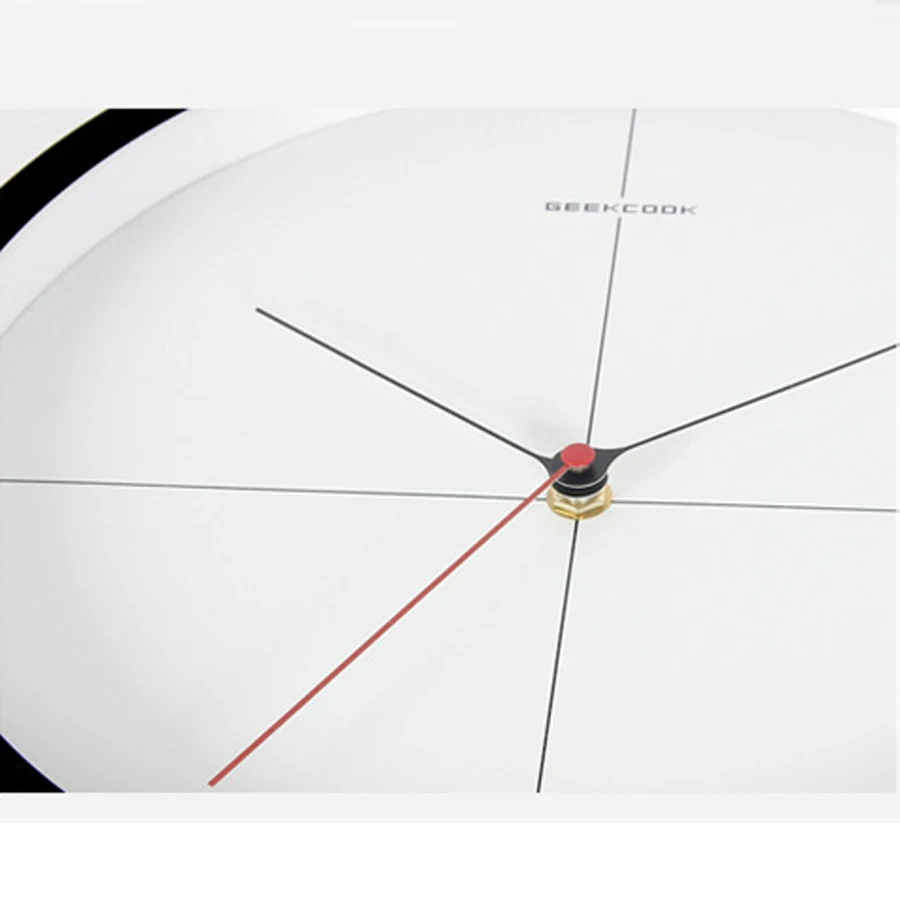 Digital Wall Clock Simple Modern Design Creative Metal White Clocks Hanging 3D Wall Watch Home Decor Silent 12 inch