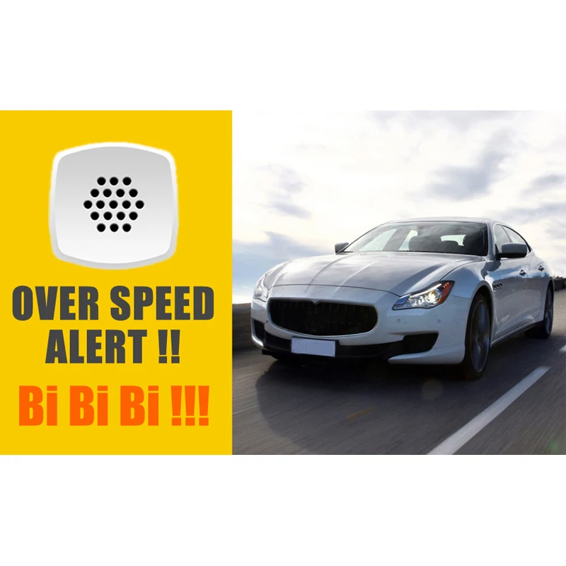 

2019 GPS HUD Speedometer Digital Heads Up Car Speed Warning Plug Display