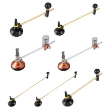 Uxcell 1 шт. 40/60/80/100/120 см 6 колеса профессиональный Регулируемый компасы Тип Стекло круг круговой резак с присоской