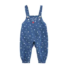 Штаны для малышей; Комбинезоны на День святого Валентина для новорожденных; брюки на лямках с сердечками для маленьких мальчиков и девочек; spodnie