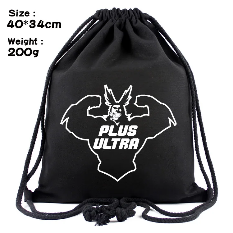 as pictures Сумка на шнурке с рисунком Аниме Boku no Hero Academy Pouch Canvas Organizer, рюкзак, сумки, подарки для мальчиков девочек, рюкзаки для путешествий - Цвет: as pictures