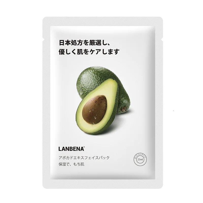 LANBENA, персик, алоэ, авокадо, сыворотка, маска для лица для восстановления, маска для лица, уход за кожей, увлажнение с осветляющим эффектом, Питательная, 25 мл