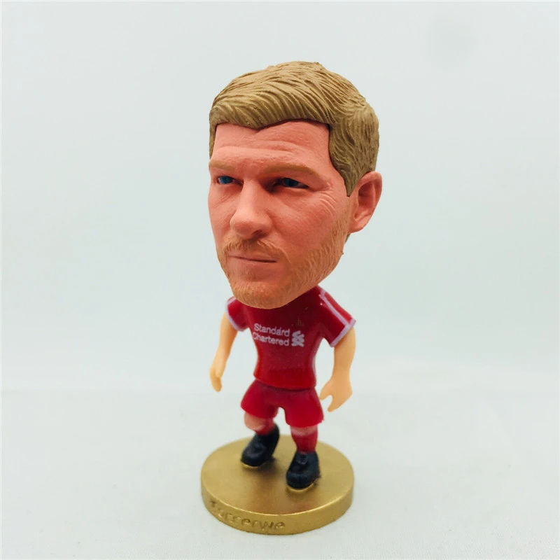 Muñeca de fútbol de 2,55 y 6,5 cm de altura Gerrard figura rojo