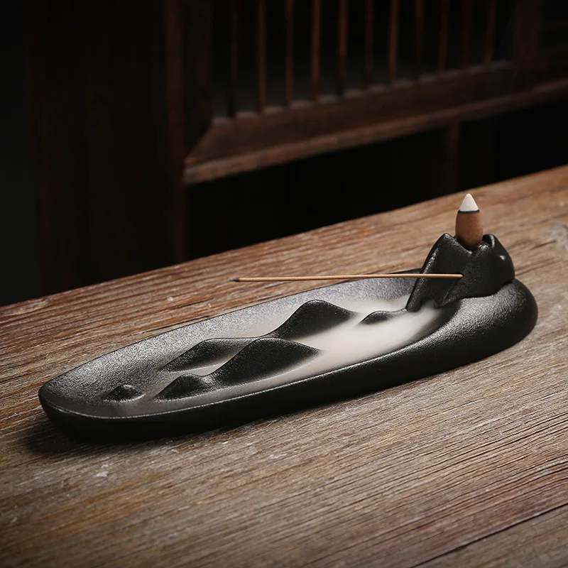 

New Zen-style Ceramic Wire Incense and Incense-lying Incense Insert Multifunctional Incense Burner Sandalwood Creative Ornaments