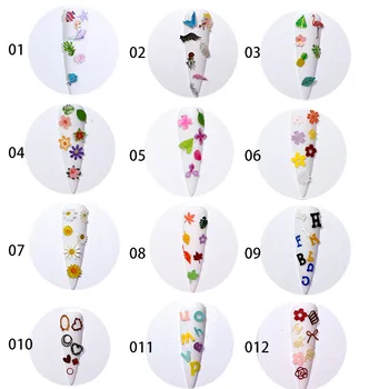 

Nail Ornament DIY Accessory Color Flowers Stars Wood Pulp Sheet Flowers Animal Lettered Mixed Nail Patch