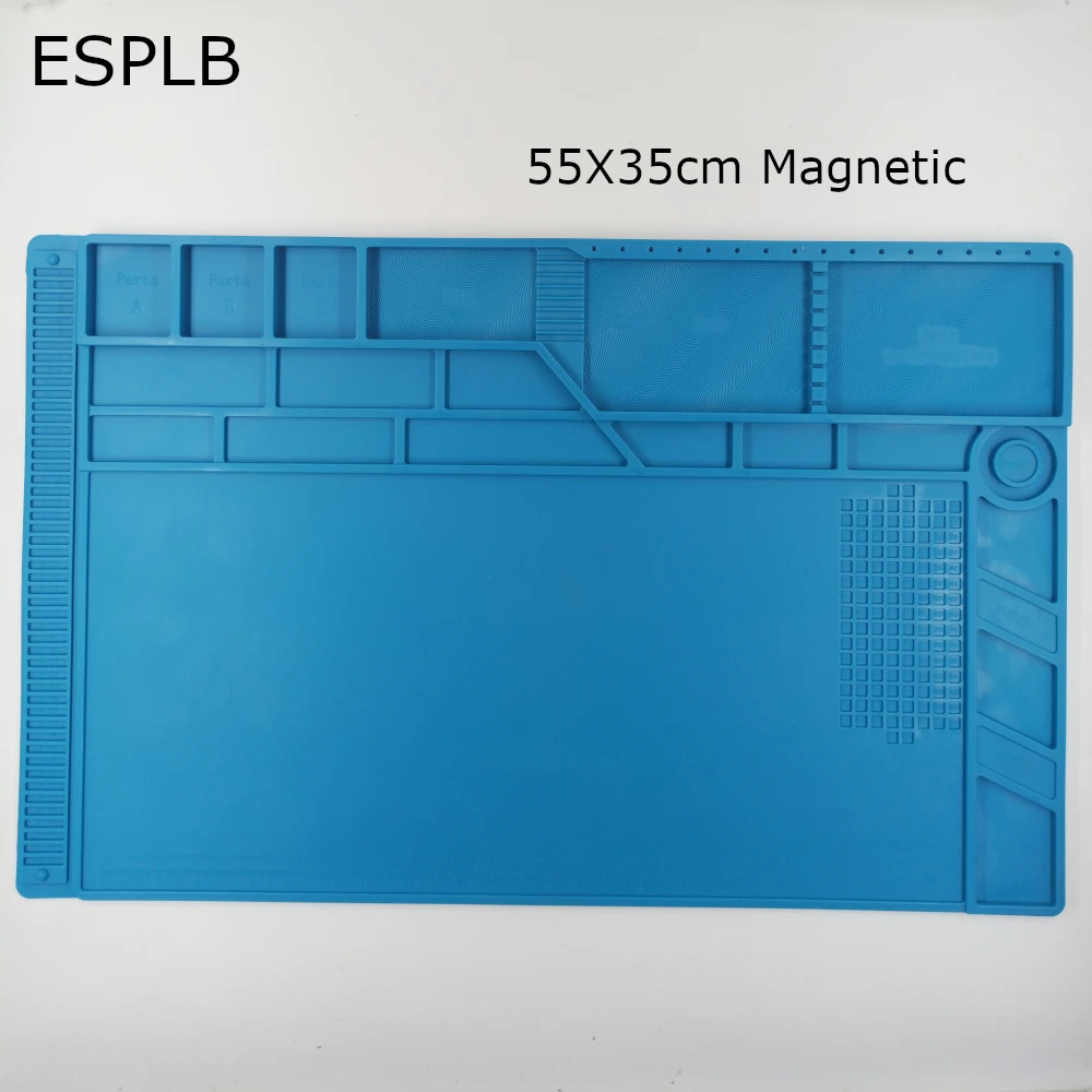 Outil de réparation de soudure de téléphone portable BGA, tampon de réparation d'isolation résistant à la chaleur, tapis de travail en silicone souple pour pistolet à Air chaud, outil de réparation de soudure des PCB ► Photo 1/6