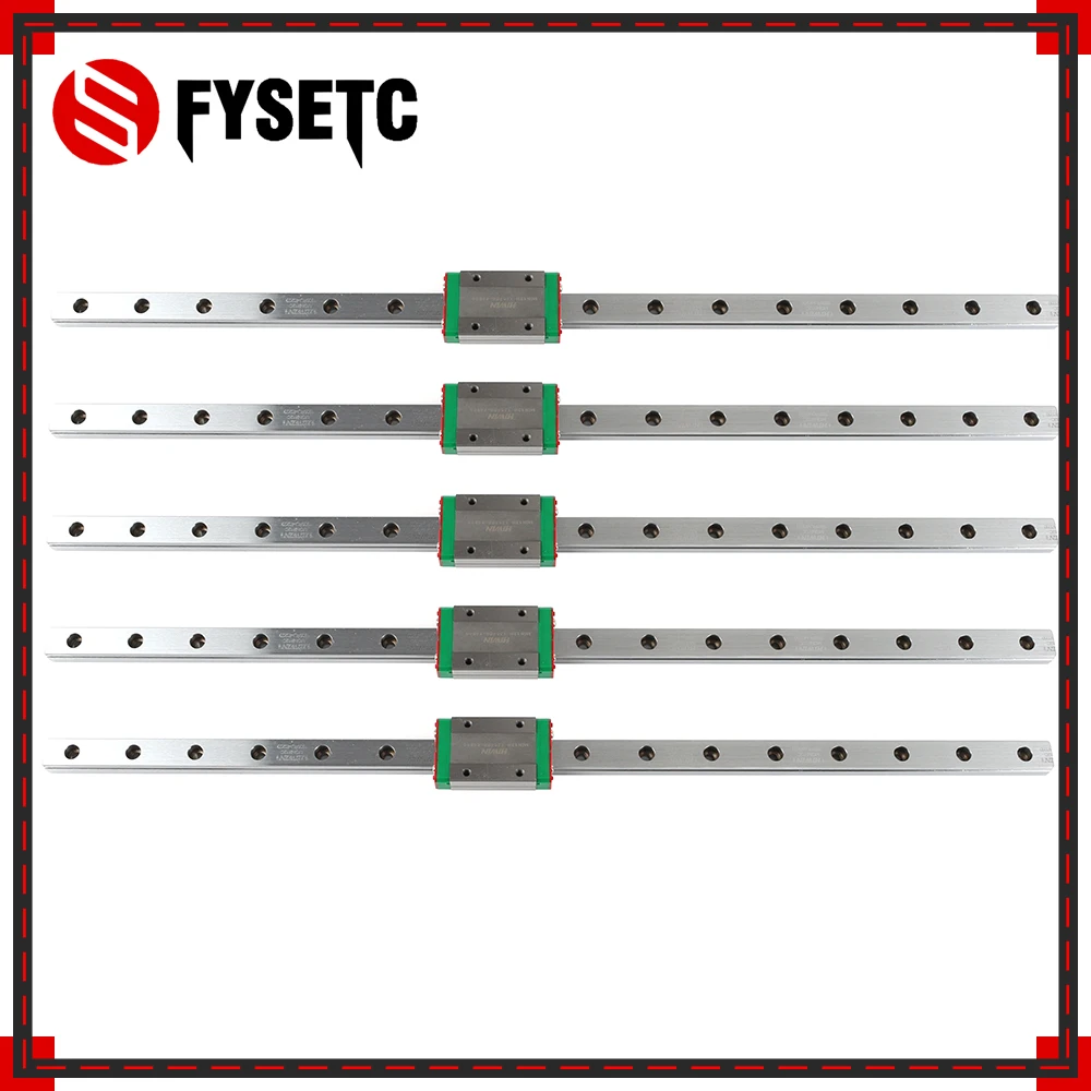 5 шт. BLV MGN Cube MGN12H каретки+ 400 мм L MGNR12C линейные рельсы из нержавеющей стали хорошего качества для 3d принтера BLV MGN Cube