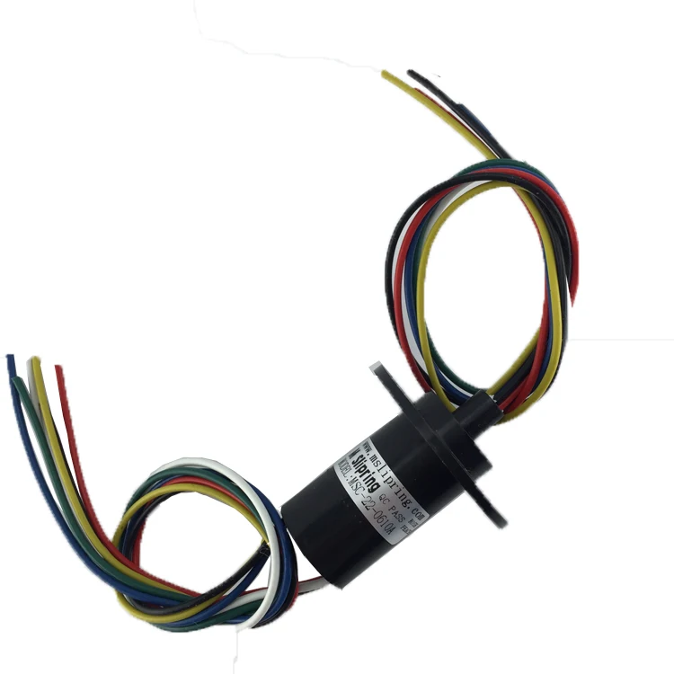 Diameter 22mm 10A 2/3/4/6/8 ChannelsRotate Dining Table Slip Ring Electric Collector Rings Slip Ring Rotary Joint