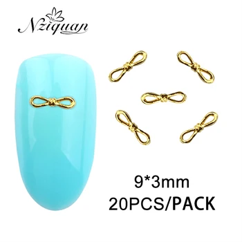 

20 new 9.3mm nail art decorations glitter glass gemstone rhinestone series charm four-color metal effect DIY nail art accessorie