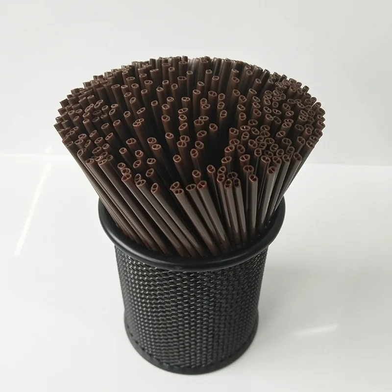 

Yooap Disposable coffee straws Coffee stir bar Hot drink straws Two-hole juice straws two holes 500 sticks
