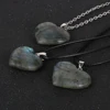 Labradorite Coeur Collier