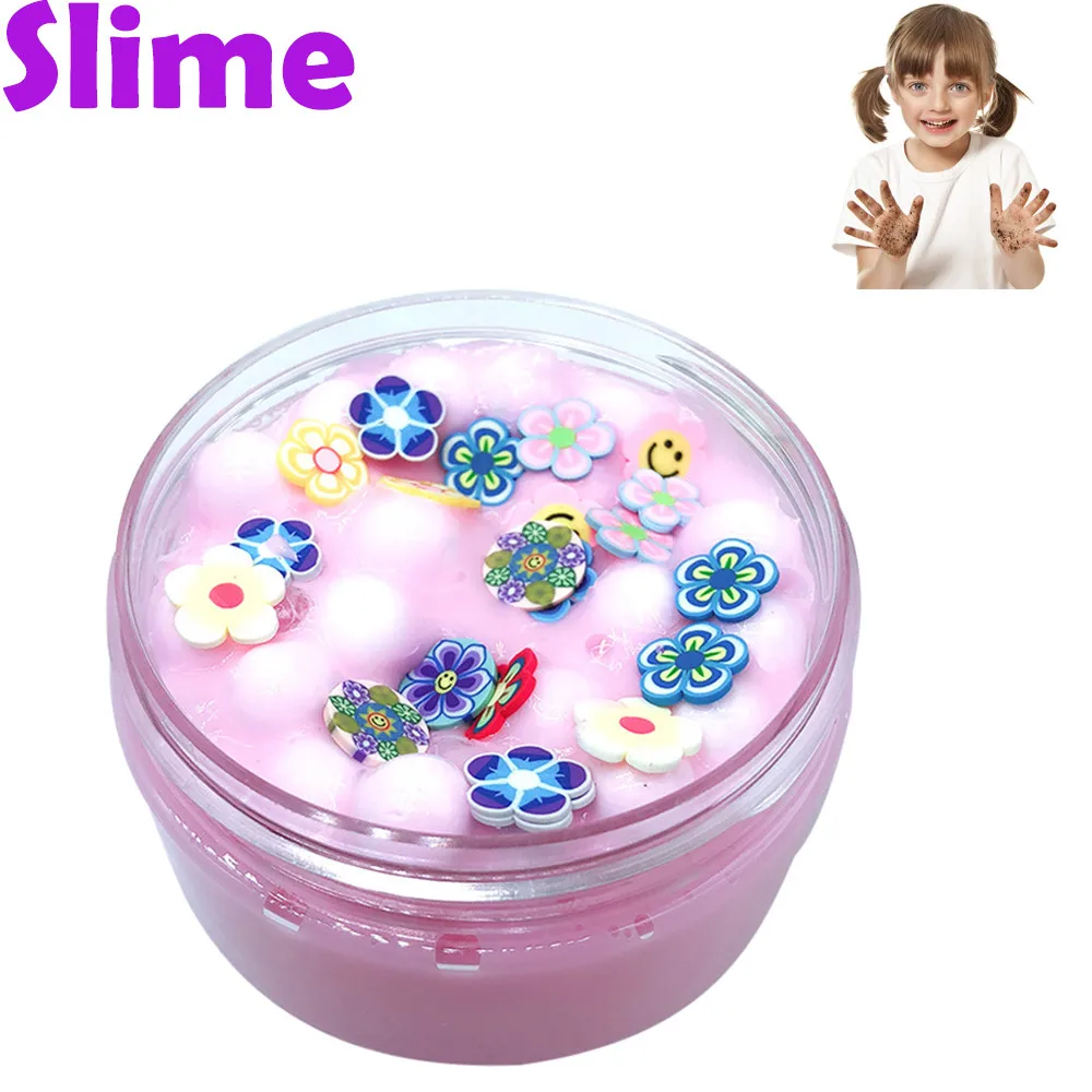 Color Fluffy Slime Toys DIY Polymer Clay 100ml Puff Colours Mud Mixing Cloud Putty Scented Stress Kids Toy W821 | Игрушки и хобби