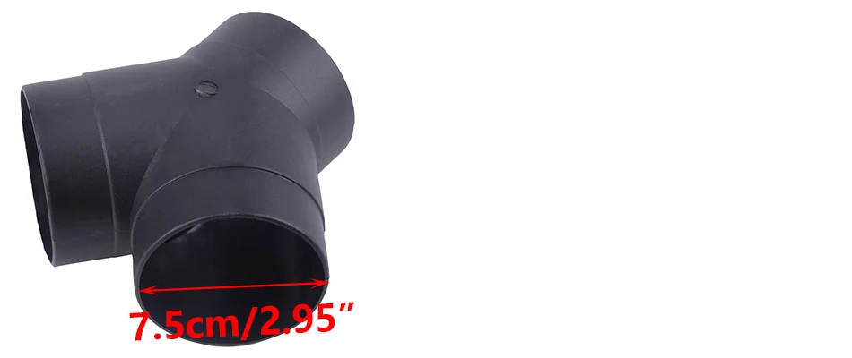 Beler черный пластик Y 3-Outlet выхлопной разъем для грузовика лодки автомобильный прицеп Авто Воздушный Дизельный Нагреватель
