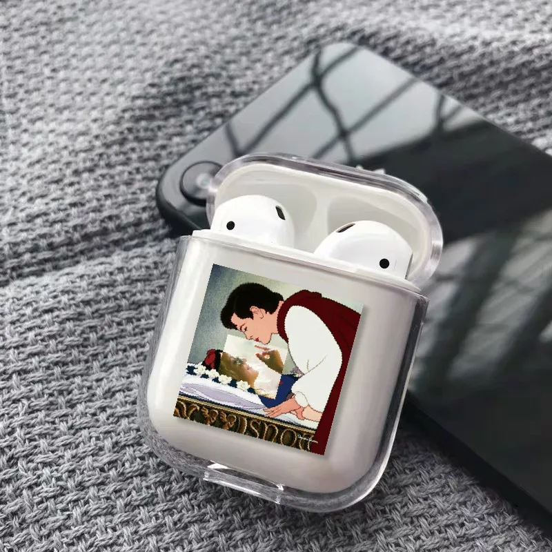 Чехол для наушников Ван Гог Мона Лиза для Apple iPhone, зарядная коробка для AirPods Pro, жесткий прозрачный защитный чехол, аксессуары - Цвет: 6