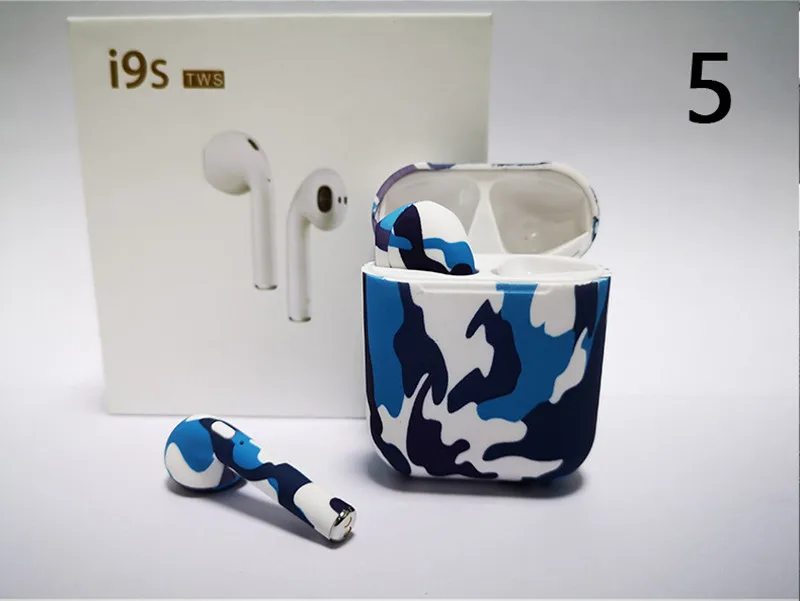 I9s tws окрашенная bluetooth-гарнитура 3D стерео звук Спортивная прослушивание песня с микрофоном беспроводные наушники для всех смартфонов