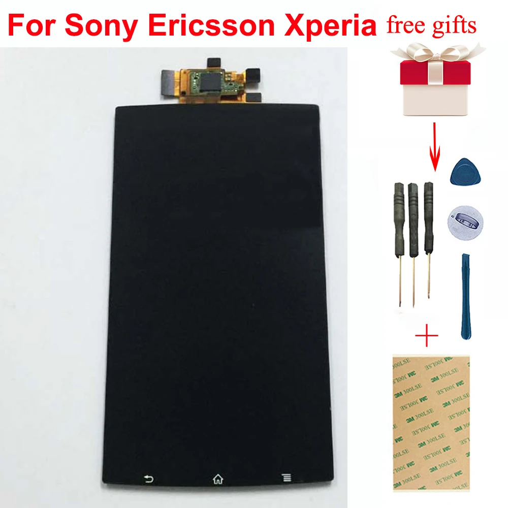 

Black Touch Screen Digitizer Sensor Glass + LCD Display Screen Panel Assembly for Sony Ericsson Xperia Arc S LT18i LT15i X12